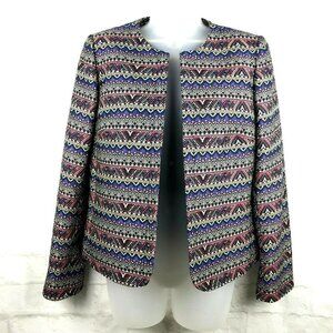 Tahari Women Blazer Suit Jacket 4 Open Front Classic Church Corpcore Career